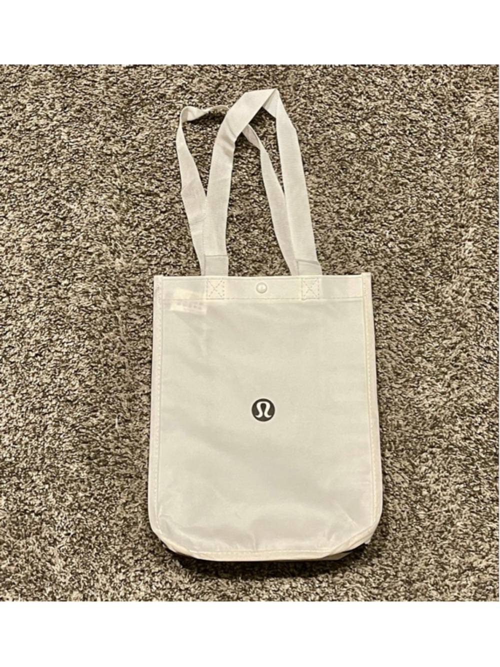 Lululemon Reusable Tote Bag White Black